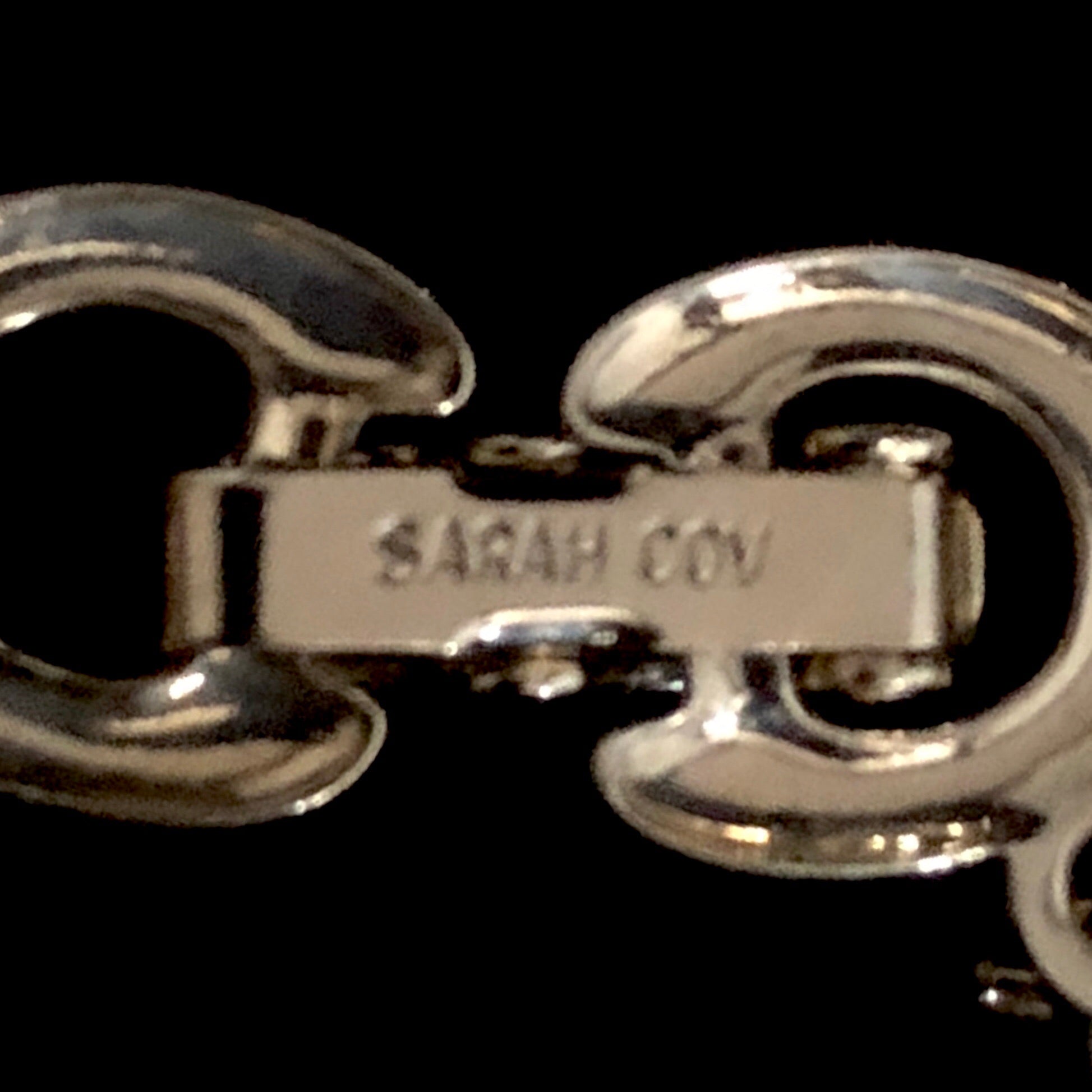 Vintage Signed Sarah COVENTRY Silver-tone Round Disk FLORAL Link Bracelet |  eBay